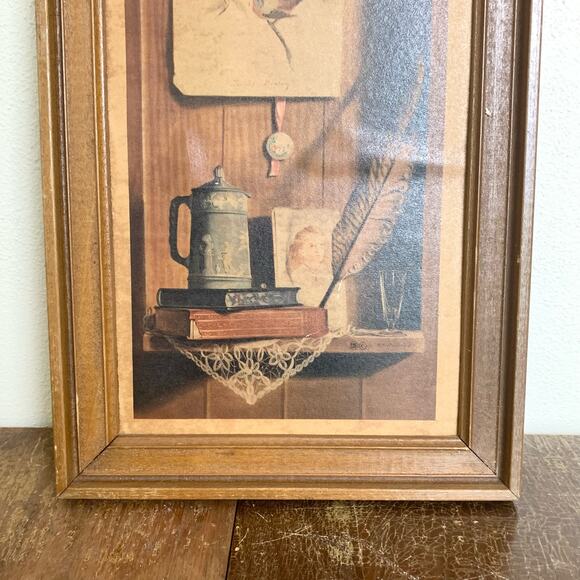 Henry Sandler Lithographic print home decor still life wood frame wall decor - Picture 9 of 10